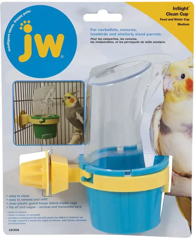 JW Pet Insight Clean Cup Bird Feed & Water Cup