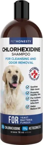 PetHonesty Chlorhexidine Utakaso wa Antibacterial & Odor Remover Dog Shampoo