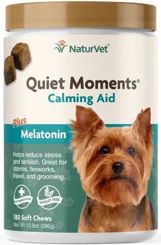 NaturVet Quiet Moments Soft Chews Calming Supplement para sa Mga Aso