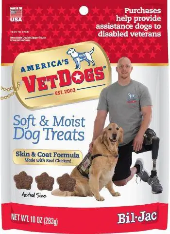 Bil-Jac আমেরিকার VetDogs Skin & Coat Dog Treats