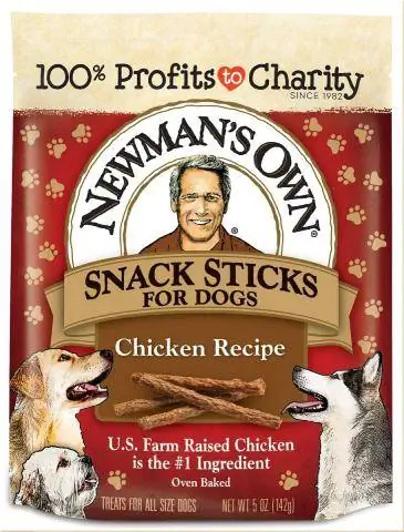 Newman's Own Snack Sticks ქათმის რეცეპტი მარცვლეულის ძაღლების კერძები