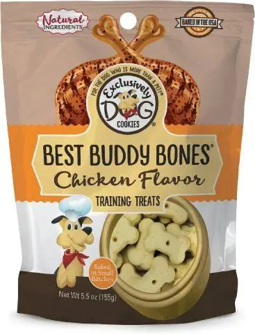 Exclusivament llaminadures per a gossos amb sabor a pollastre de Buddy Bones