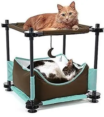 Kitty City Claw Sleeper Faux Fleece Cat Tree