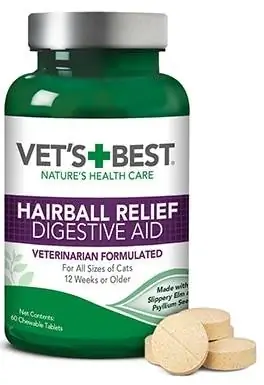 Vet's Best Chewable Tablet Hairball Control Supplement