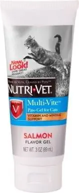 Nutri-Vet መልቲ-Vite ሳልሞን ጣዕም ጄል Multivitamin ለድመቶች