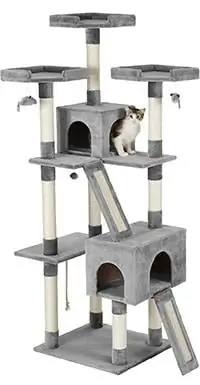 Frisco Faux Fur Cat Tree & Condo