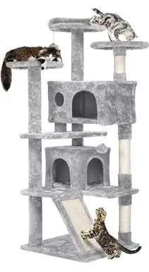 Yaheetech Pehmo Cat Tree & Condo