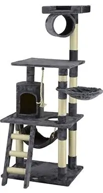 Go Pet Club Faux Fur Cat Tree & Condo