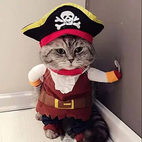 Idepet Pet Khaub Ncaws Pirate Cat Costume