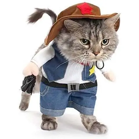 NACOCO Cowboy Cat Halloween-kostuum