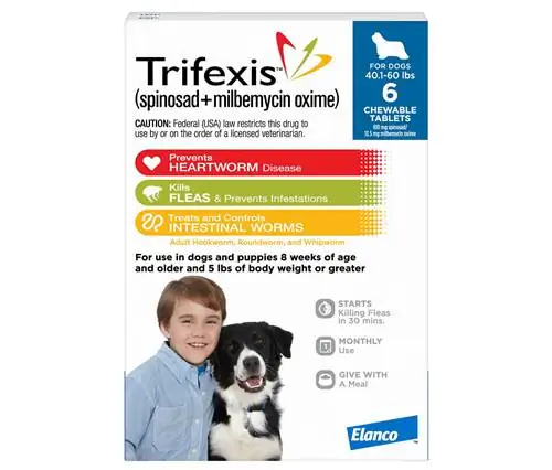 Trifexis para cães (40,1 - 60 lbs)