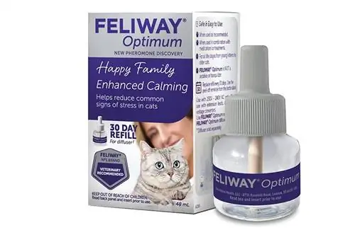 Feliway Optimum күчөтүлгөн тынчтандыруучу феромон 30 күндүк кошка диффузорун толтуруу