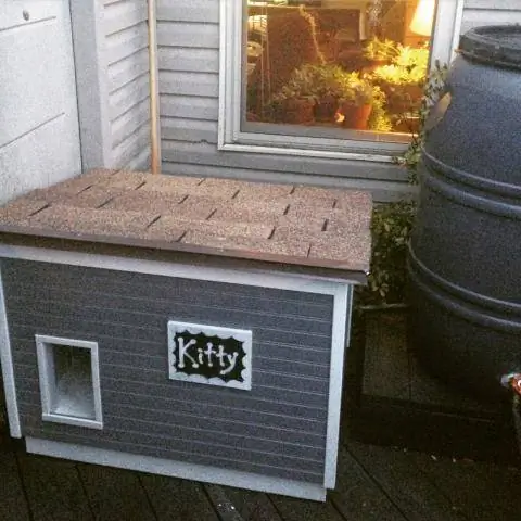 Bir DIY _Cathouse_ - Kedi, Cathouse için nasılsa, Doghouse için köpek de odur