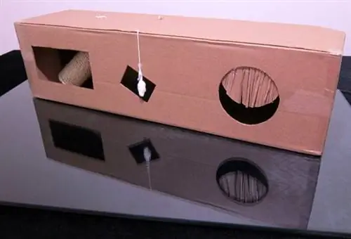 DIY Cardboard Kitty Cottage