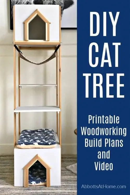 DIY Cat Tree Wood House Build Plans