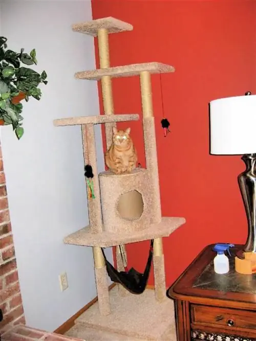 Árbol de gato de bricolaje con plan paso a paso