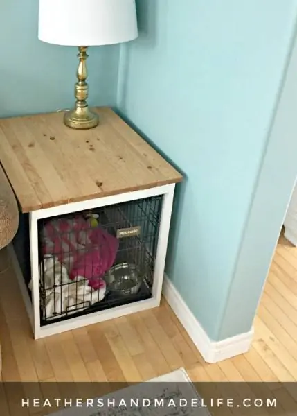 DIY DOG CRATE COVER