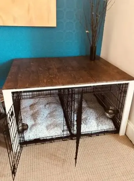 DIY dog crate cover