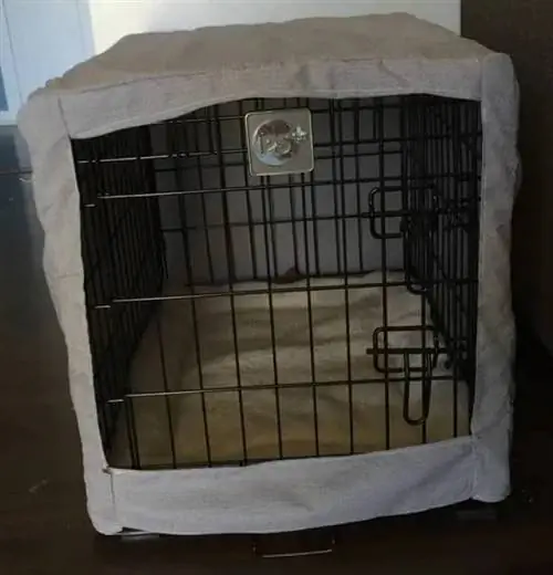 DIY Dog Crate Cover