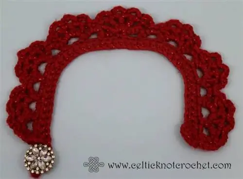 Collar de gos de Nadal de bricolatge