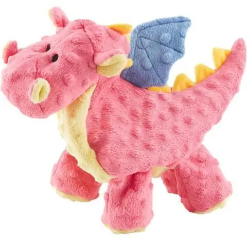 GoDog Dragons Chew Guard Piepend pluche hondenspeeltje