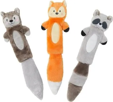 Frisco Forest Friends Crinkle és Squeaker kutyajátékok