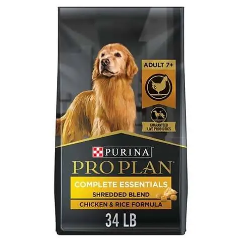 Purina Pro Plan Adult 7+ Shredded Blend Chicken & Rice Formula Dry Dog Food