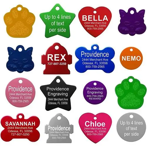 Providence გრავირება Pet ID Tags