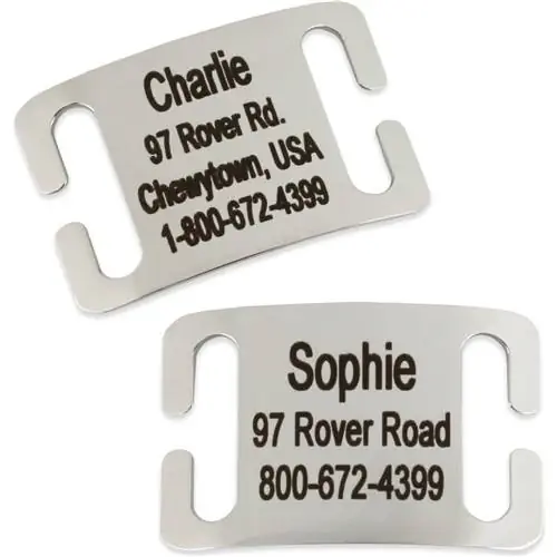 Frisco Stainless Steel Slide-On Personalized Cat Tags