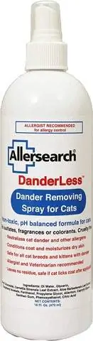 Allersearch DanderLess Dander Removing Spray for Cats