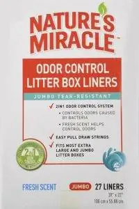 natures miracle litter box liners