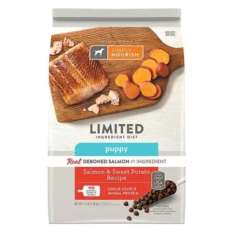 Simply Nourish Limited Ingredient Diet Puppy Dry Dog Food Salmon at Sweet Potato