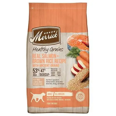 Merrick He althy Grains Real Salmon at Brown Rice