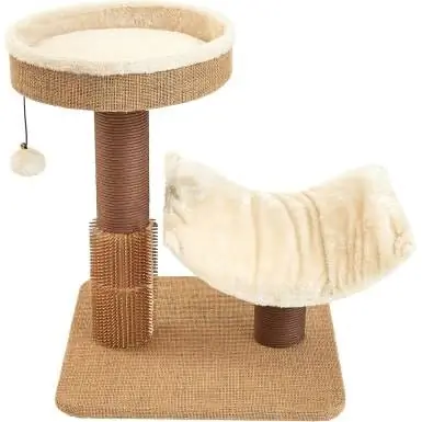 Ob Los Ntawm Ob Lub Yaupon 21.5-hauv Cat Tsob Ntoo & Lounger