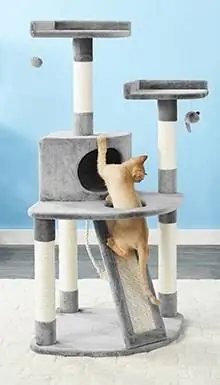 Frisco 48-hauv Faux Fur Cat Tree & Condo