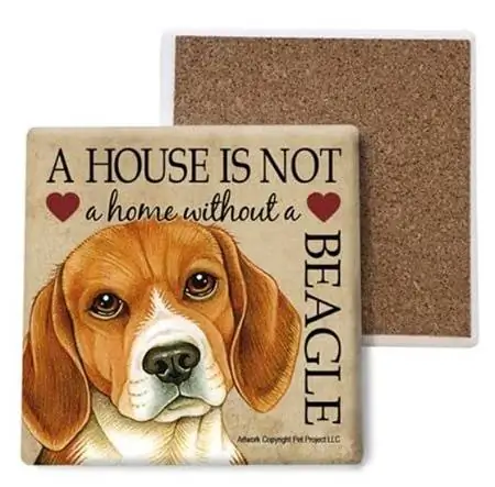 Stone Beagle Coaster