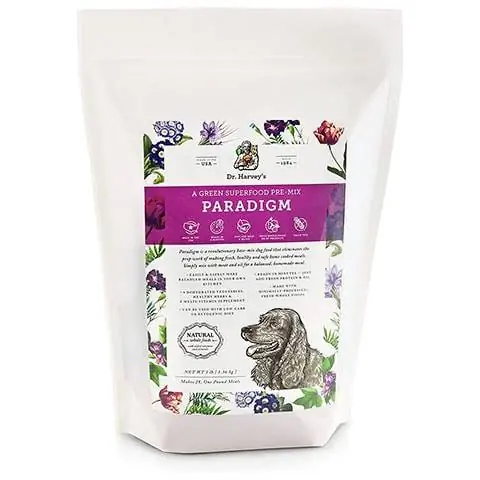 Pré-mélange de nourriture pour chiens Paradigm Green Superfood de Dr. Harvey's