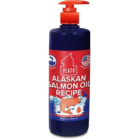 Plato Wild Alaskan Salmon Oil Supplement ng Aso at Pusa