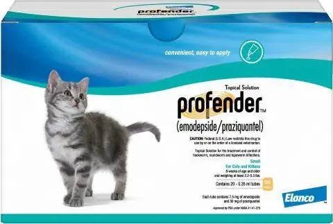 Profender aktuele oplossing vir katte