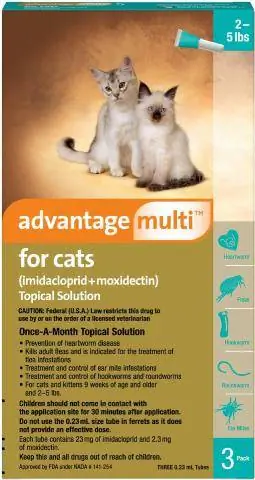 Advantage Multi Topical Oplossing vir Katte