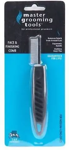 Master Grooming Tools Peigne pour visage et finition pour chien et chat