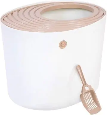 IRIS Top Entry Cat Litter Box có muỗng