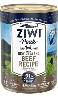 Recette de bœuf Ziwi Peak Nourriture pour chiens en conserve