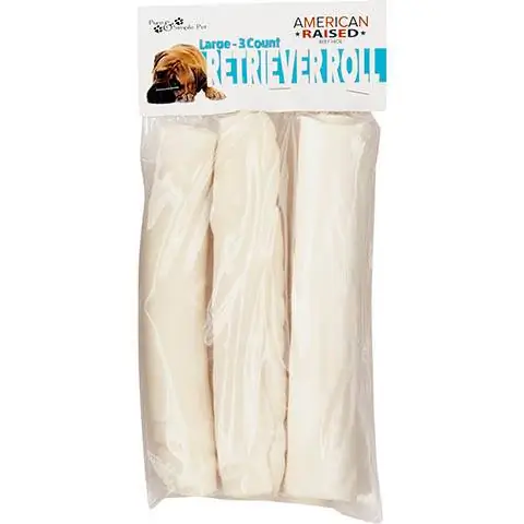 Pure & Simple Pet 8 Rawhide Retriever Roll Dog Pamlsek