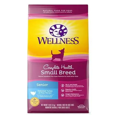 Wellness Small Breed Complete He alth Resep Kalkun & Peas Deboned Senior