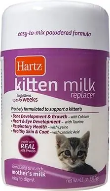 Sustituto de leche para gatitos Hartz Fórmula en polvo