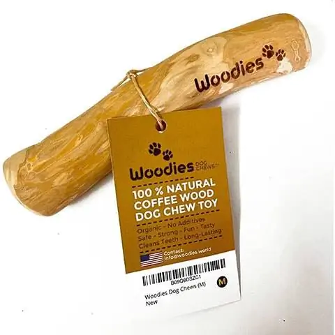 Woodies Dog Chew™ Toys - Volledig natuurlijk, koffiehout