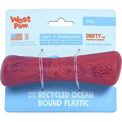 West Paw Seaflex Drifty Dog სათამაშო პატარა, დიდი