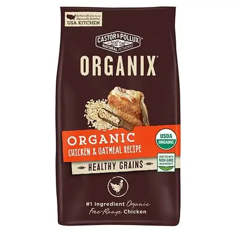 Castor & Pollux ORGANIX Ricetta di pollo e farina d'avena biologica