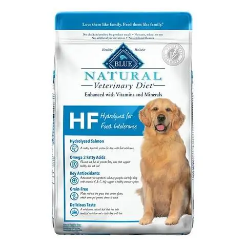 Blue Buffalo Natural Veterinary Diet Cibo per cani idrolizzato HF per intolleranze alimentari Cibo per cani senza cereali